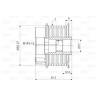 Poulie roue libre (alternateur) VALEO