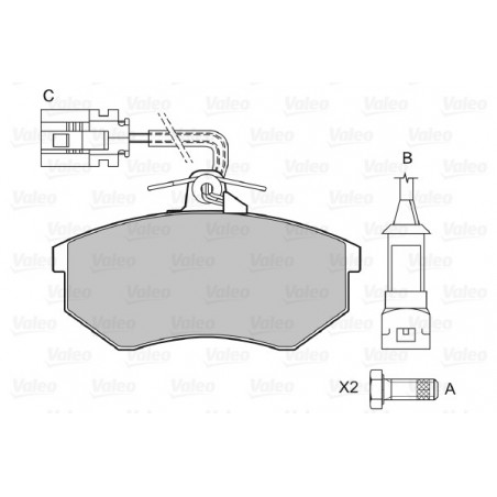Jeu de quatre plaquettes de...