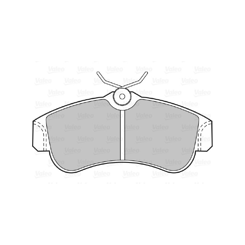 Jeu de quatre plaquettes de frein à disque VALEO