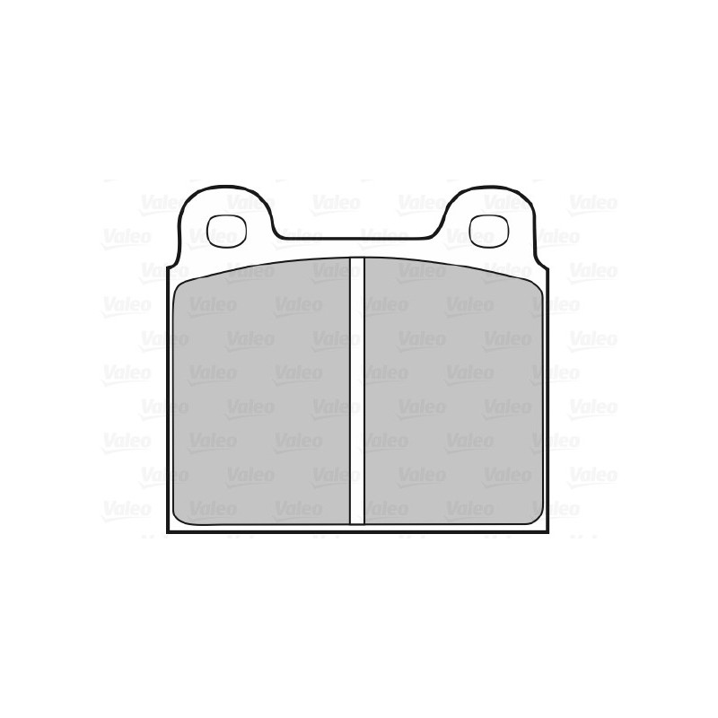 Jeu de quatre plaquettes de frein à disque VALEO