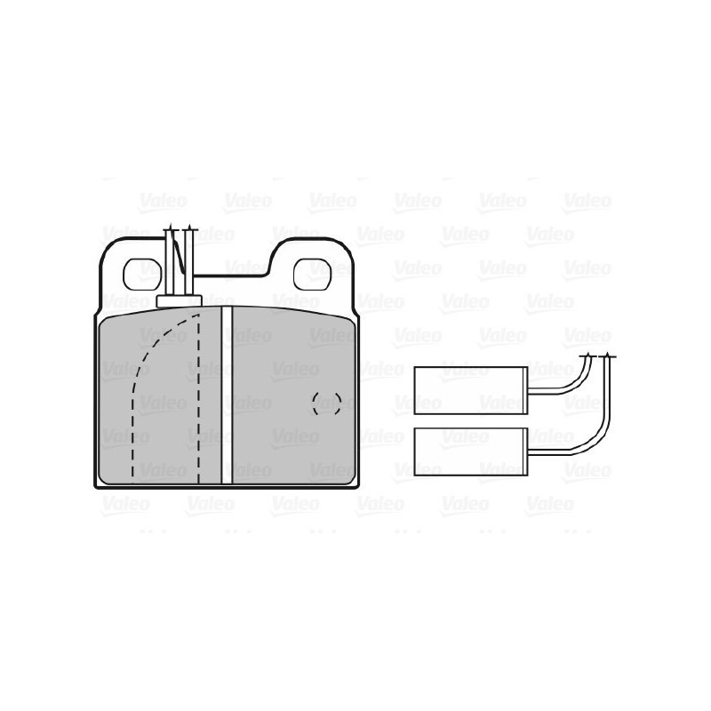 Jeu de quatre plaquettes de frein à disque VALEO