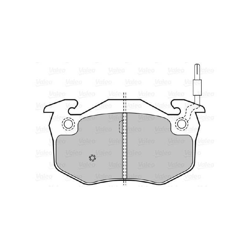 Jeu de quatre plaquettes de frein à disque VALEO