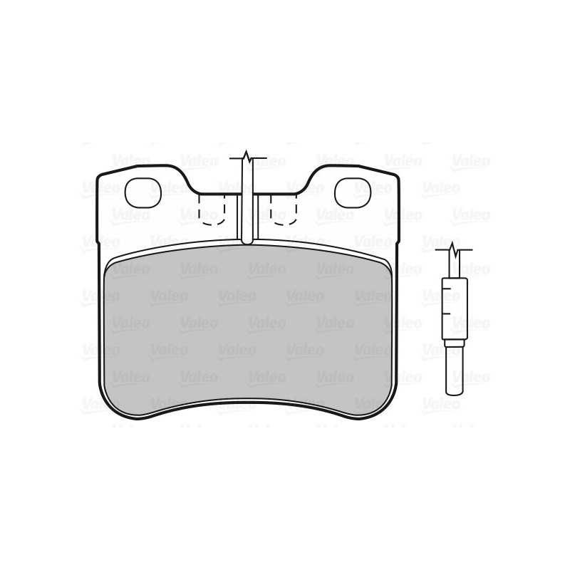 Jeu de quatre plaquettes de frein à disque VALEO