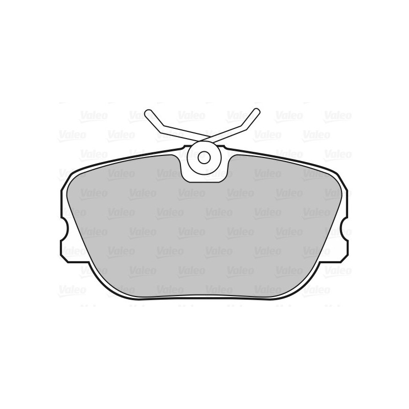 Jeu de quatre plaquettes de frein à disque VALEO