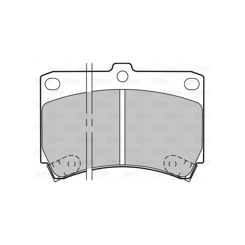 Jeu de quatre plaquettes de frein à disque VALEO