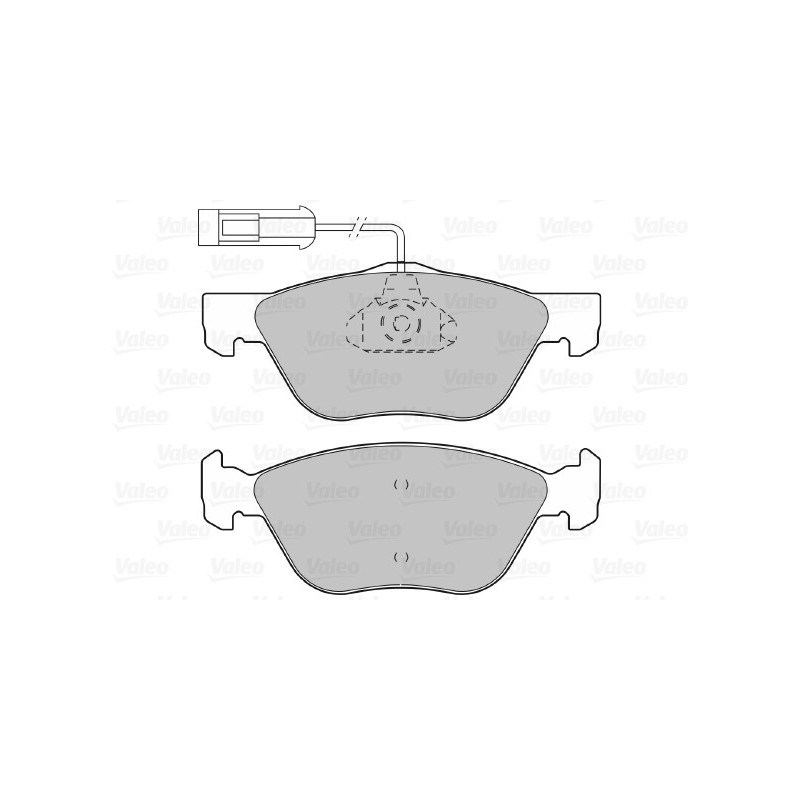 Jeu de quatre plaquettes de frein à disque VALEO