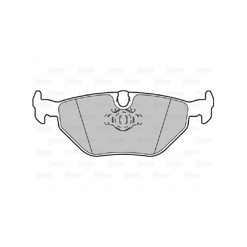 Jeu de quatre plaquettes de frein à disque VALEO