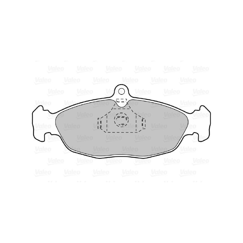 Jeu de quatre plaquettes de frein à disque VALEO