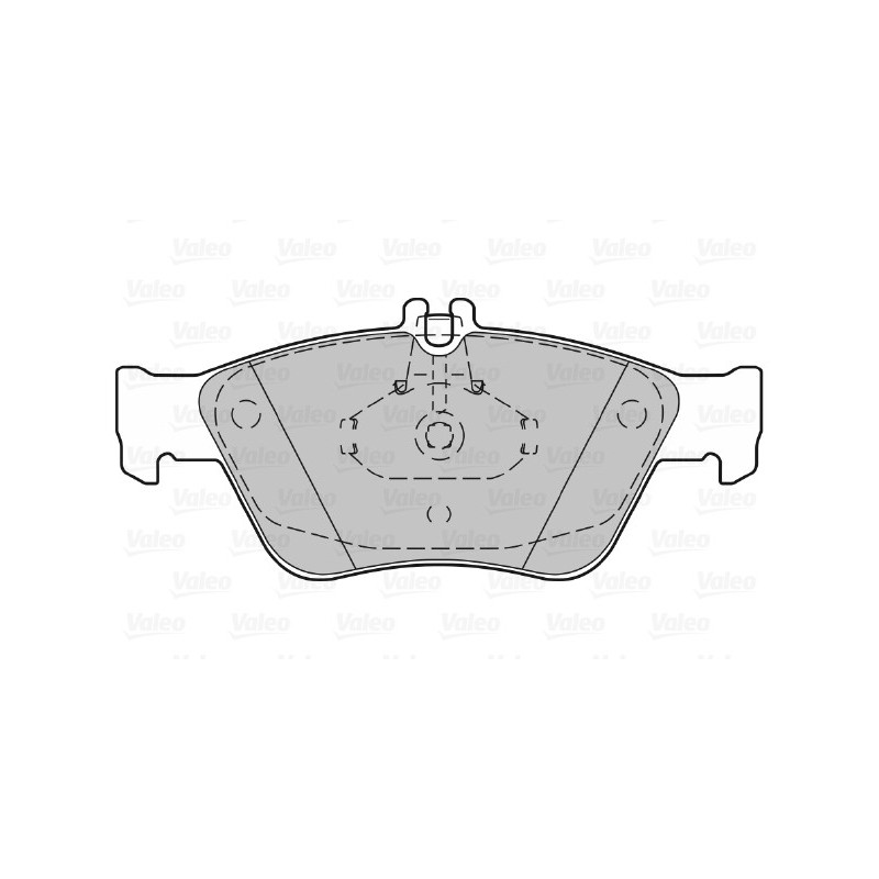 Jeu de quatre plaquettes de frein à disque VALEO