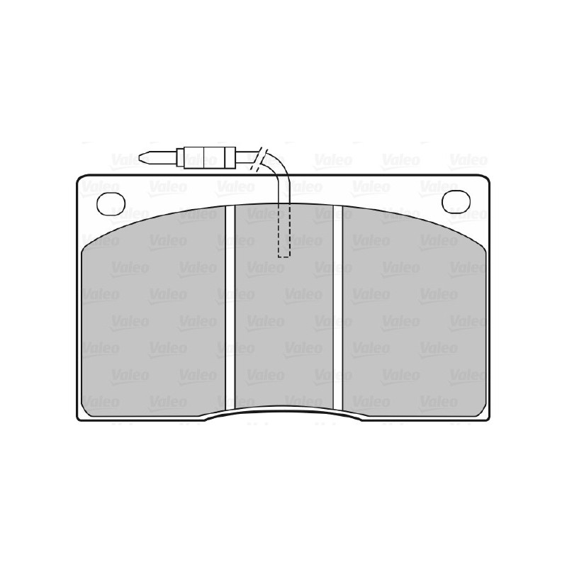 Jeu de quatre plaquettes de frein à disque VALEO