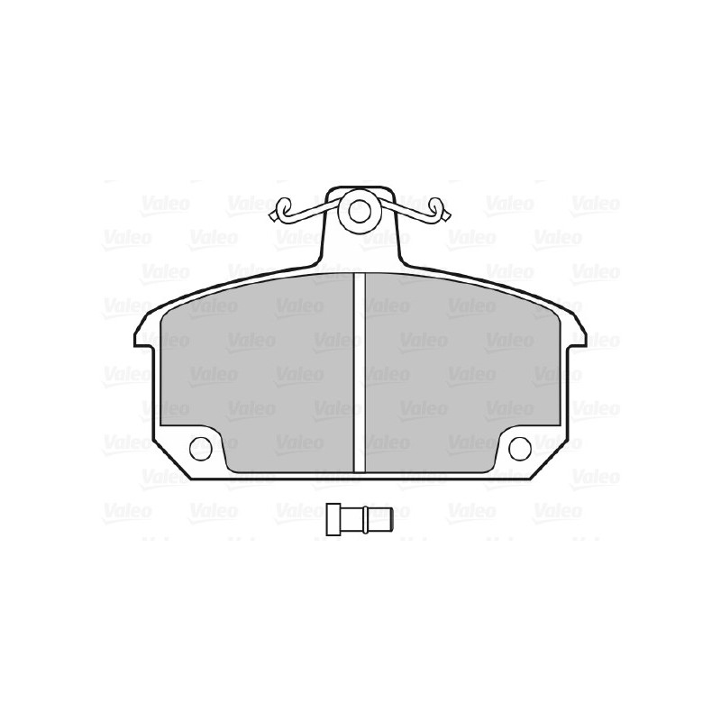 Jeu de quatre plaquettes de frein à disque VALEO