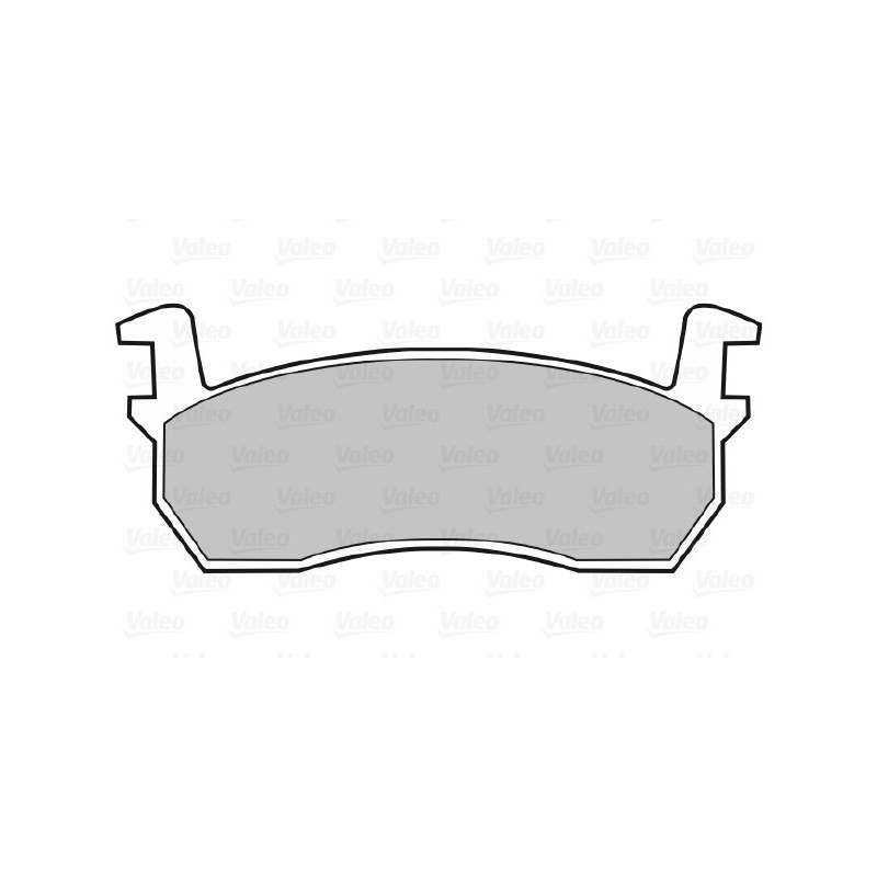 Jeu de quatre plaquettes de frein à disque VALEO