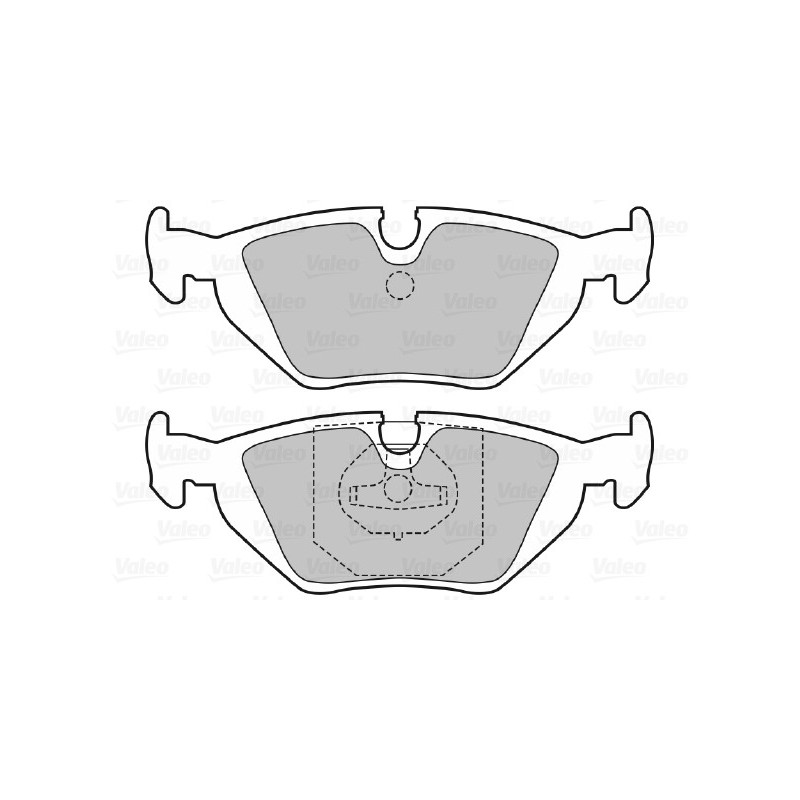 Jeu de quatre plaquettes de frein à disque VALEO