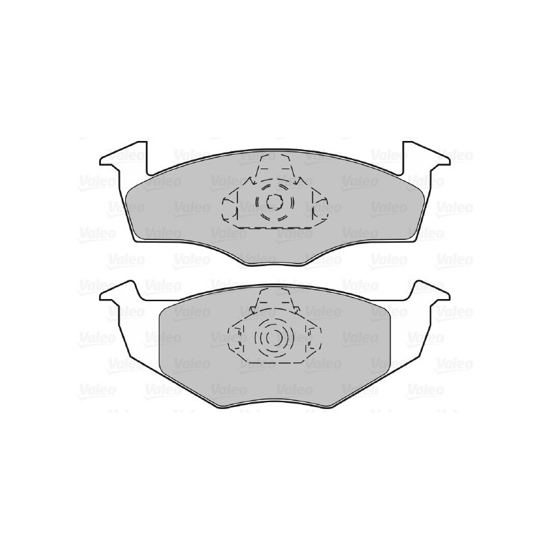 Jeu de quatre plaquettes de frein à disque VALEO