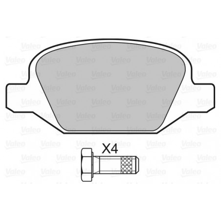 Jeu de quatre plaquettes de...
