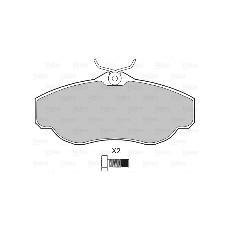 Jeu de quatre plaquettes de frein à disque VALEO