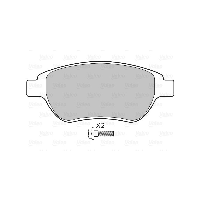 Jeu de quatre plaquettes de frein à disque VALEO