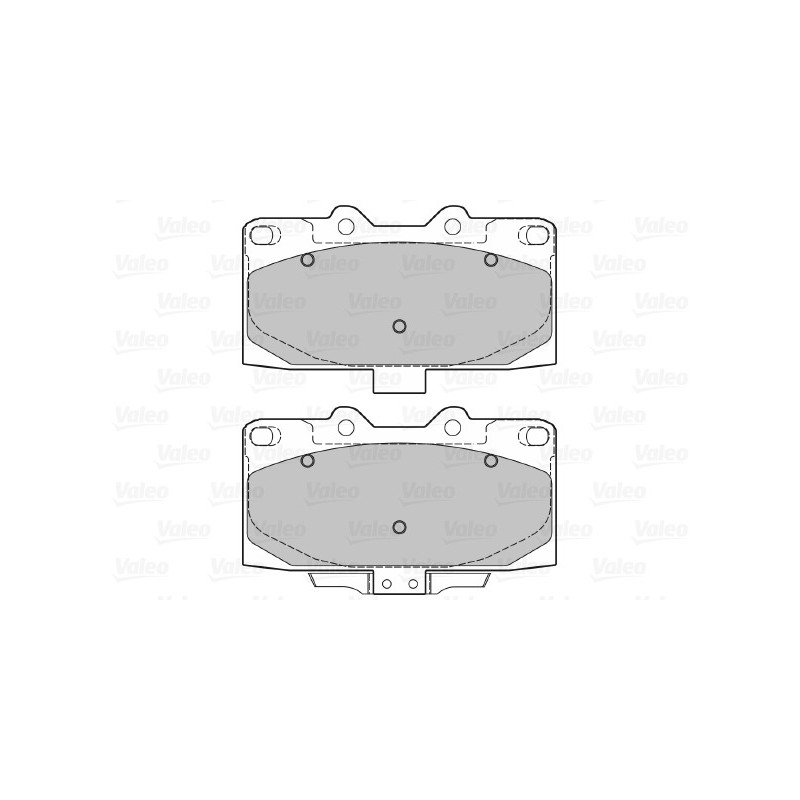 Jeu de quatre plaquettes de frein à disque VALEO