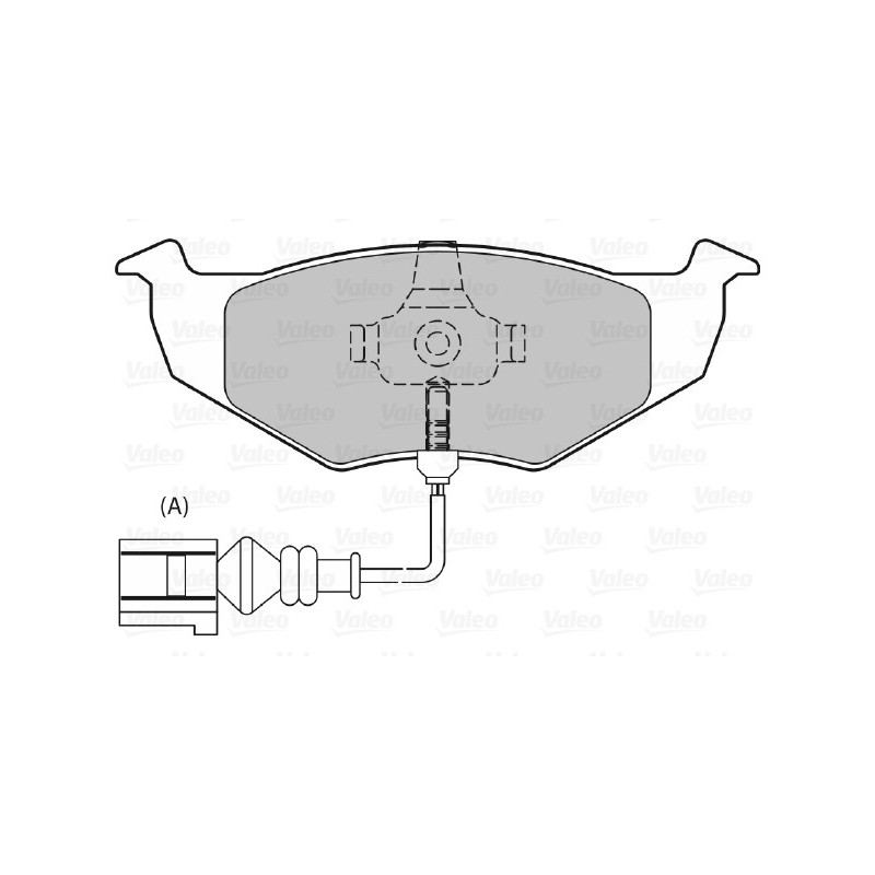 Jeu de quatre plaquettes de frein à disque VALEO