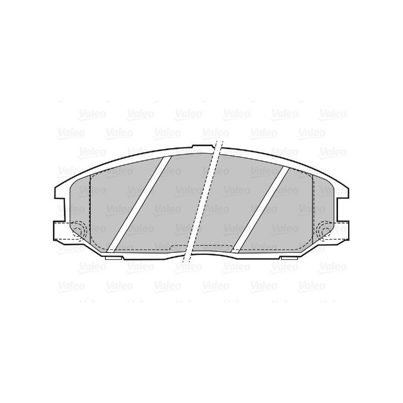 Jeu de quatre plaquettes de frein à disque VALEO