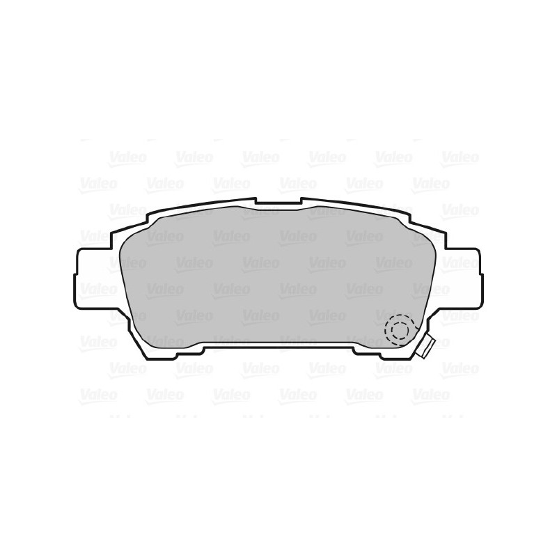 Jeu de quatre plaquettes de frein à disque VALEO