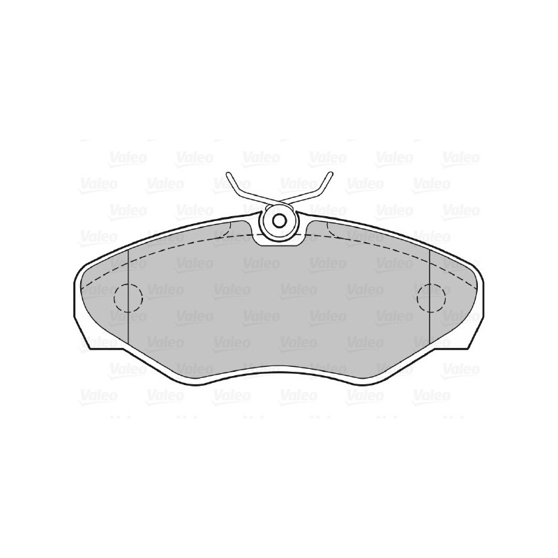 Jeu de quatre plaquettes de frein à disque VALEO