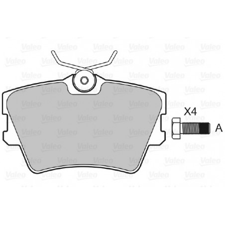 Jeu de quatre plaquettes de...