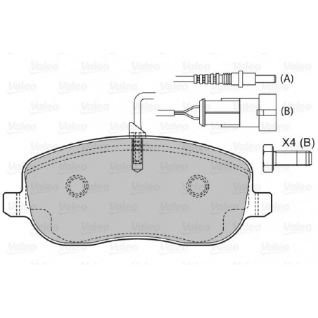 Jeu de quatre plaquettes de...