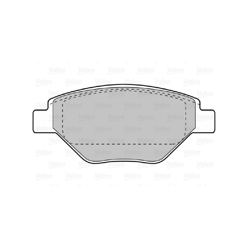 Jeu de quatre plaquettes de frein à disque VALEO