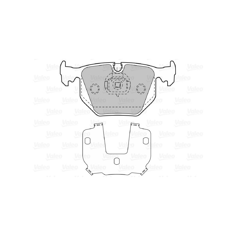 Jeu de quatre plaquettes de frein à disque VALEO
