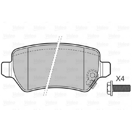 Jeu de quatre plaquettes de...