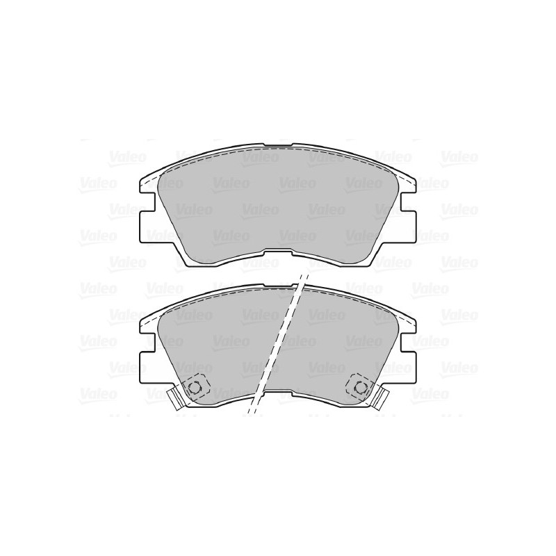 Jeu de quatre plaquettes de frein à disque VALEO