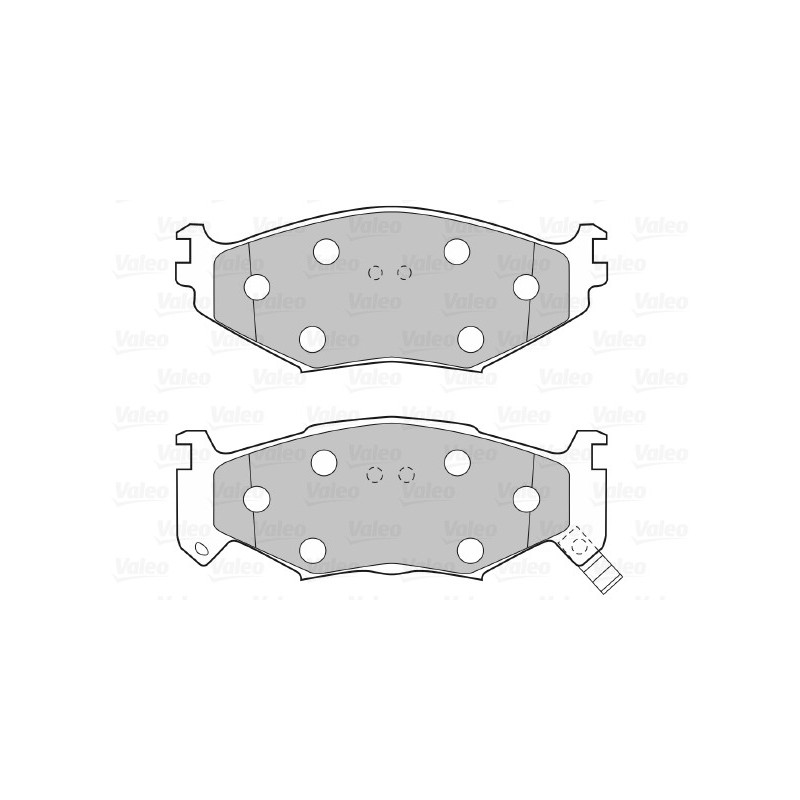 Jeu de quatre plaquettes de frein à disque VALEO