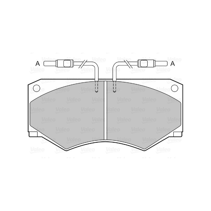 Jeu de quatre plaquettes de frein à disque VALEO