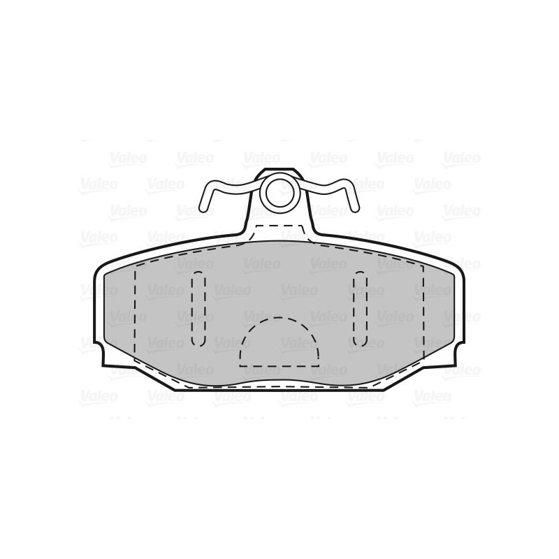 Jeu de quatre plaquettes de frein à disque VALEO