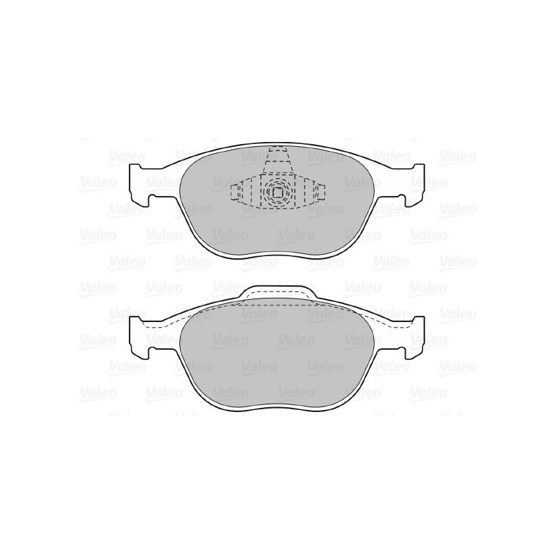 Jeu de quatre plaquettes de frein à disque VALEO