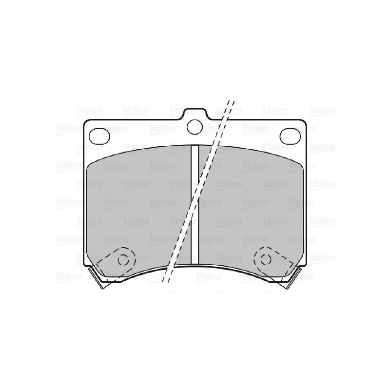 Jeu de quatre plaquettes de frein à disque VALEO