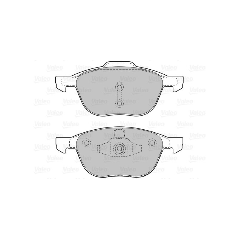 Jeu de quatre plaquettes de frein à disque VALEO