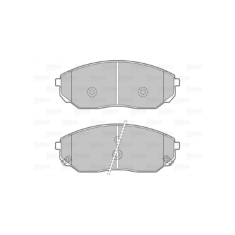 Jeu de quatre plaquettes de frein à disque VALEO