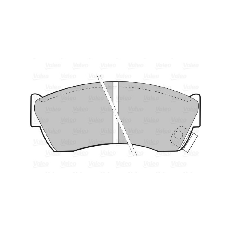Jeu de quatre plaquettes de frein à disque VALEO