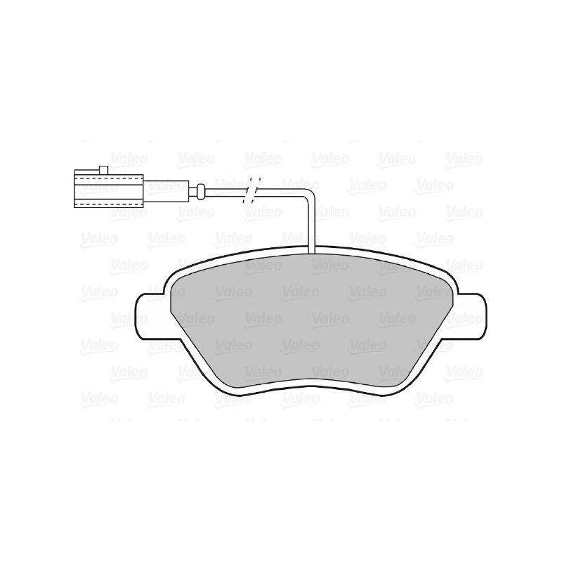 Jeu de quatre plaquettes de frein à disque VALEO