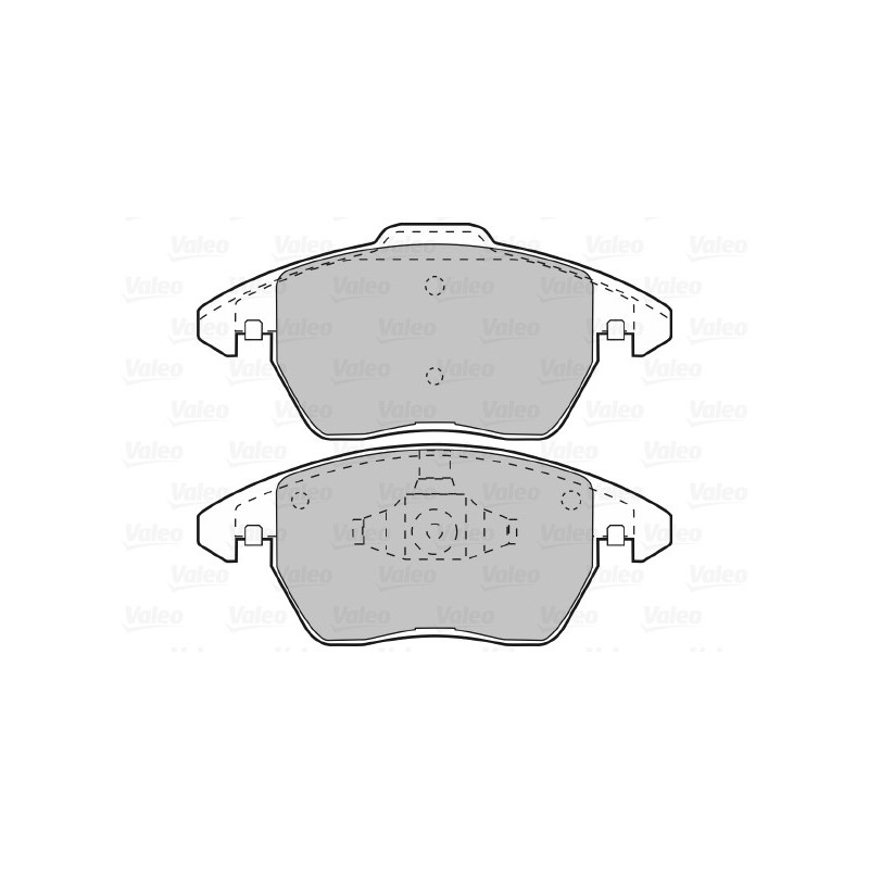 Jeu de quatre plaquettes de frein à disque VALEO