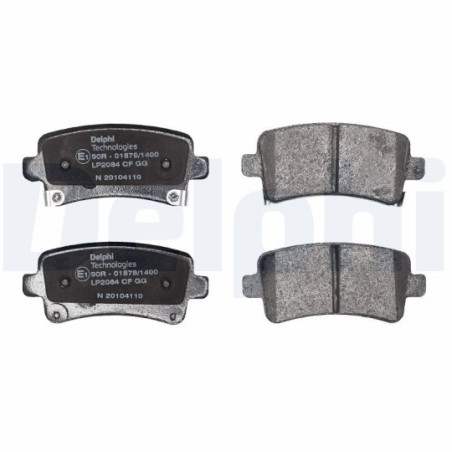Jeu de quatre plaquettes de frein à disque DELPHI