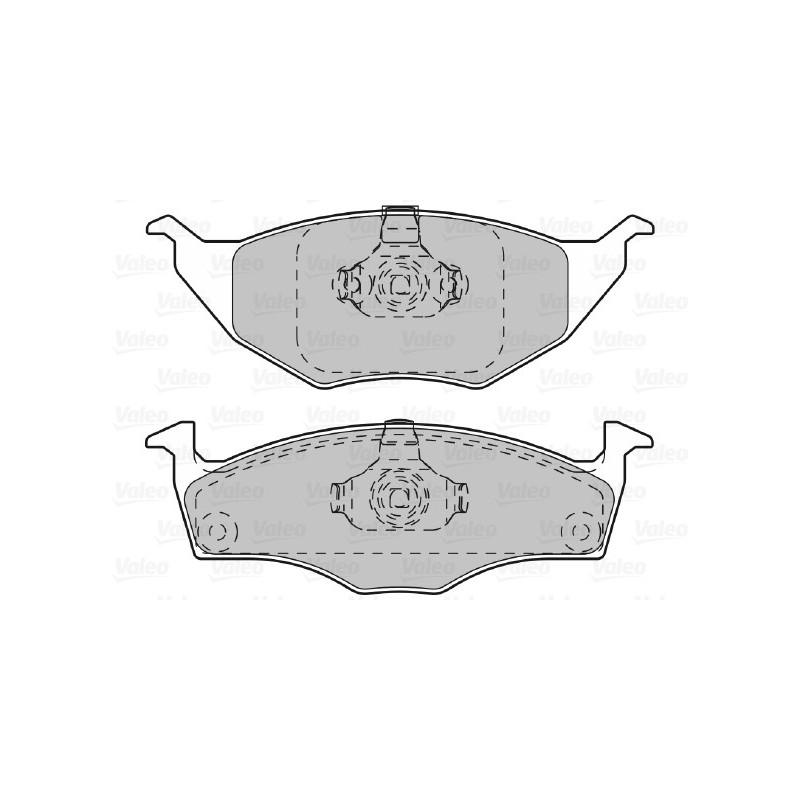 Jeu de quatre plaquettes de frein à disque VALEO