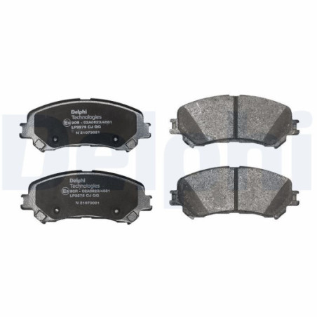 Jeu de quatre plaquettes de frein à disque DELPHI