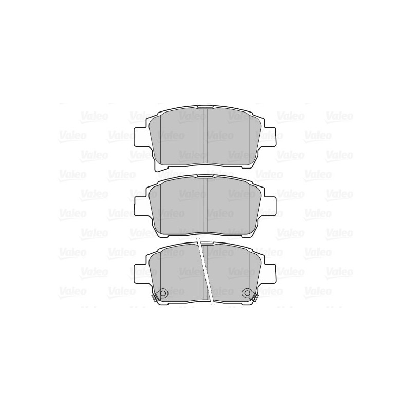 Jeu de quatre plaquettes de frein à disque VALEO