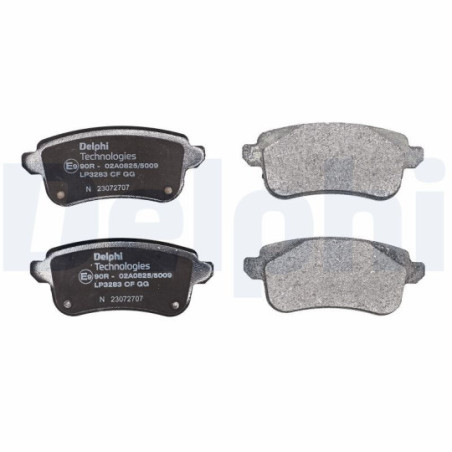 Jeu de quatre plaquettes de frein à disque DELPHI