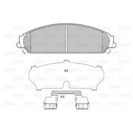 Jeu de quatre plaquettes de...