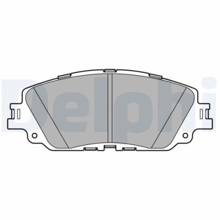 Jeu de quatre plaquettes de frein à disque DELPHI