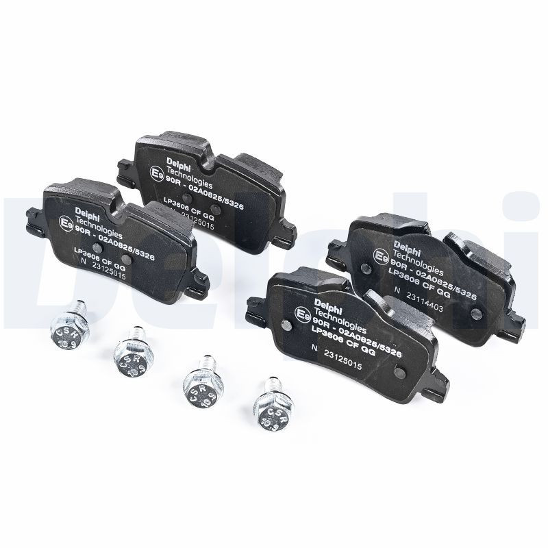 Jeu de quatre plaquettes de frein à disque DELPHI